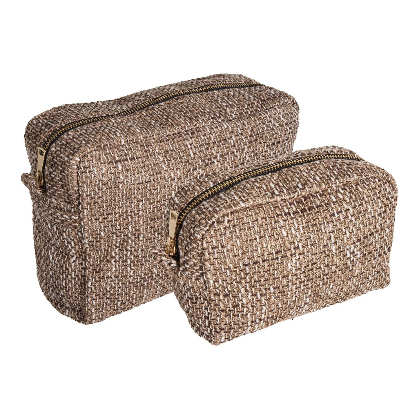 Genti de toaleta, maro mix, set de 2