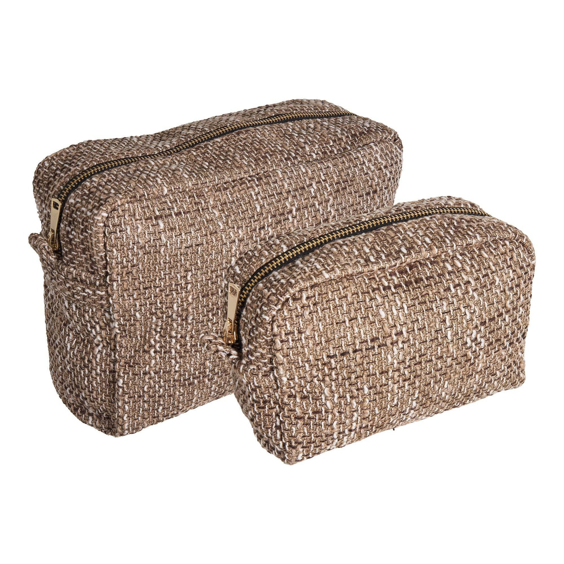 Genti de toaleta, maro mix, set de 2