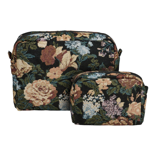 Zoe Genti de toaleta, negru, set de 2