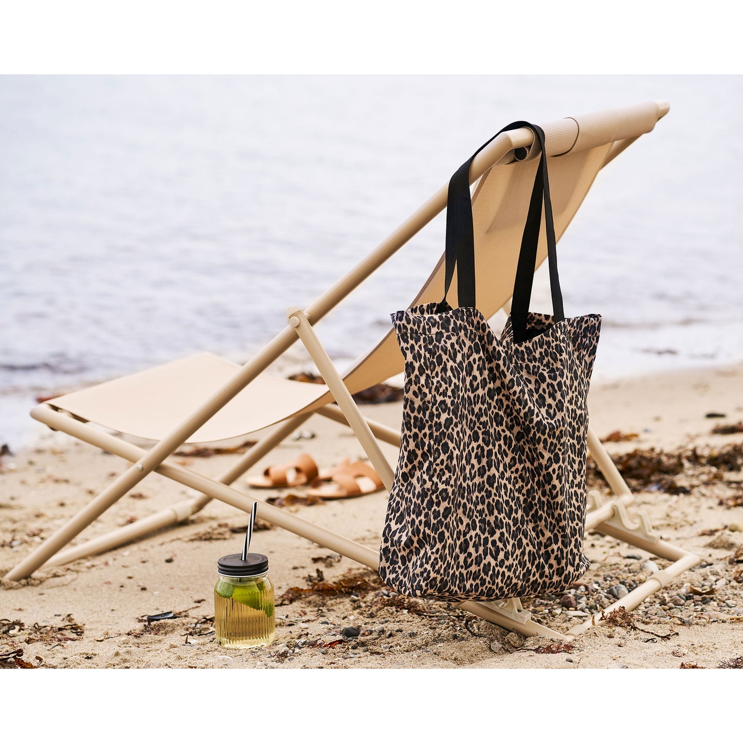 Ava Geanta tote, leopard, 35x39 cm