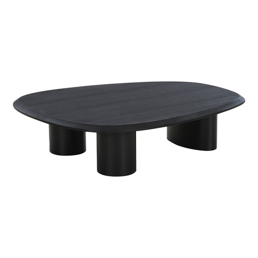 Masuta de cafea din furnir de frasin, negru