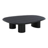 Masuta de cafea Tirano din furnir de frasin, negru 78x96x32 cm