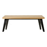 Masuta de cafea din furnir de stejar cu model os de peste Amora 60x120x42 cm