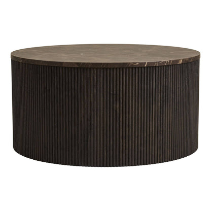 Masuta de cafea cu aspect de marmura, maro inchis 