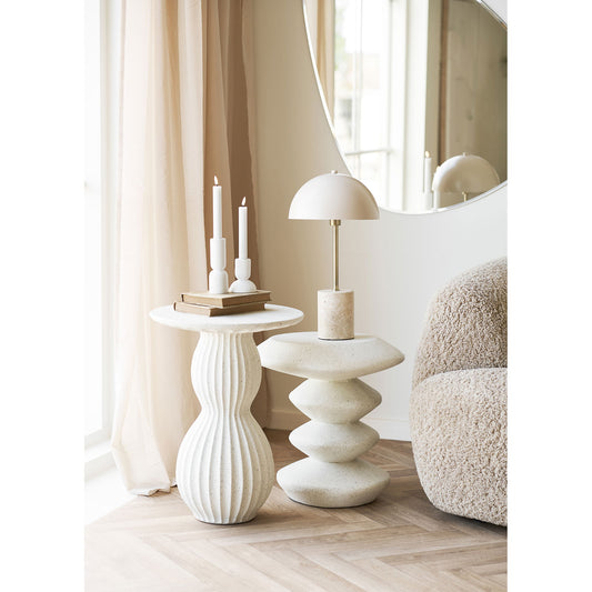 Newtown Masuta laterala din fibra de argila, alb ø40x55 cm