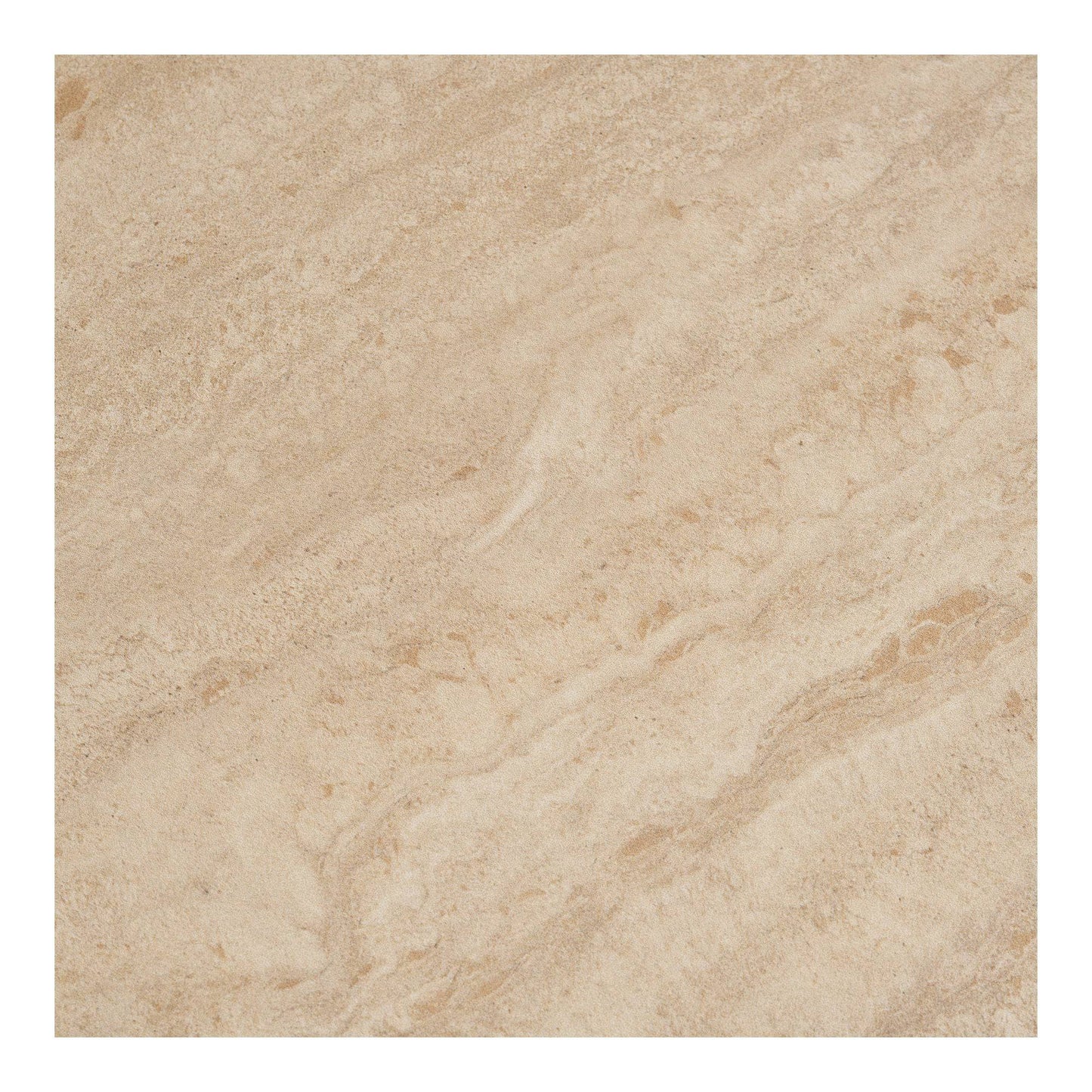 Masuta laterala cu blat ceramic/otel, cu aspect de travertin/nisipiu, detaliu blat