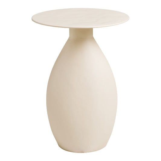 Calais Masuta laterala din metal/email, alb cald  ø36x50 cm