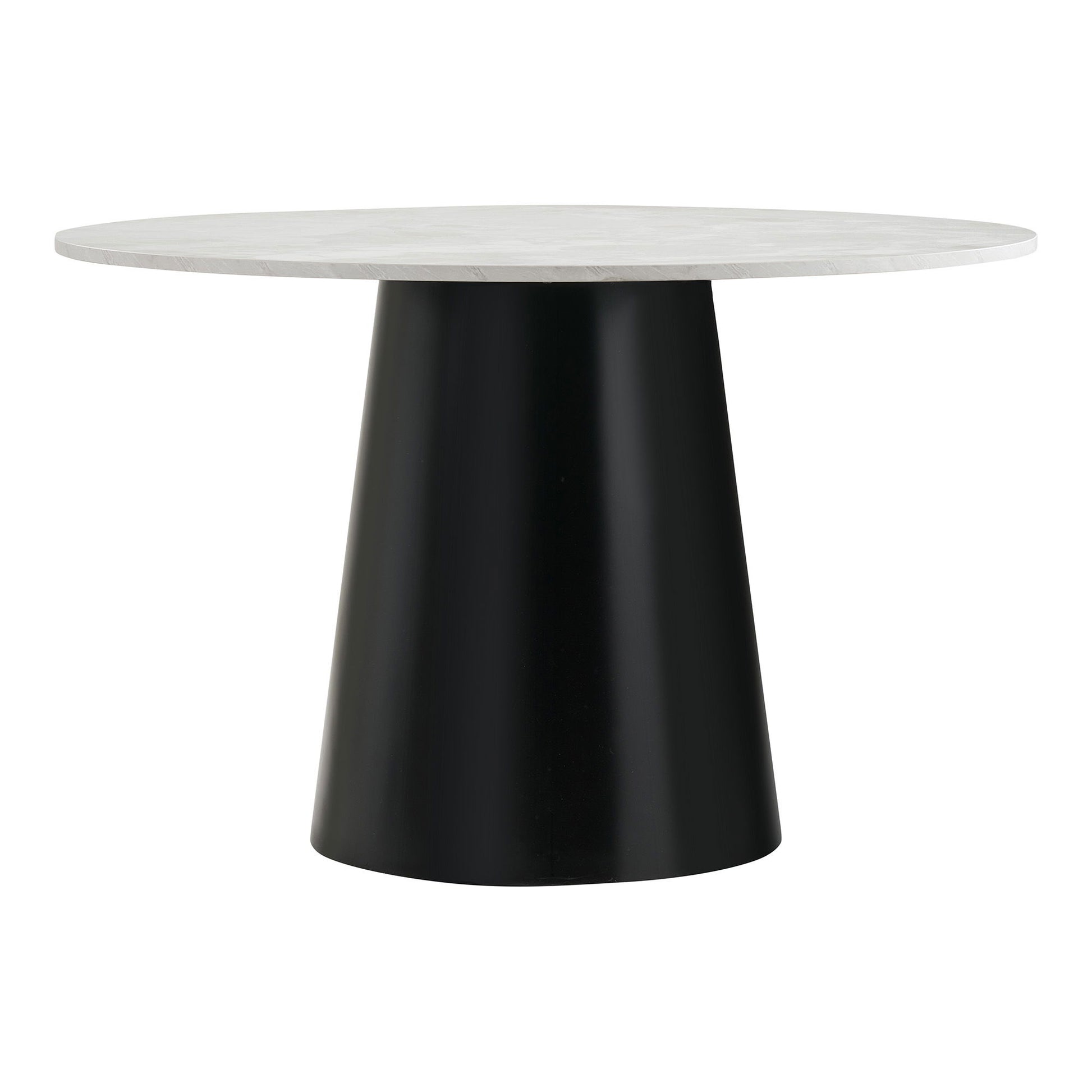  Masa de dining cu aspect marmura, gri, negru