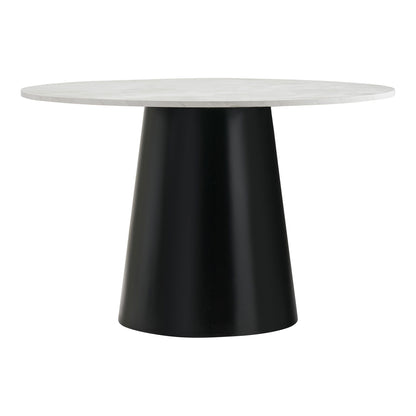  Masa de dining cu aspect marmura, gri, negru