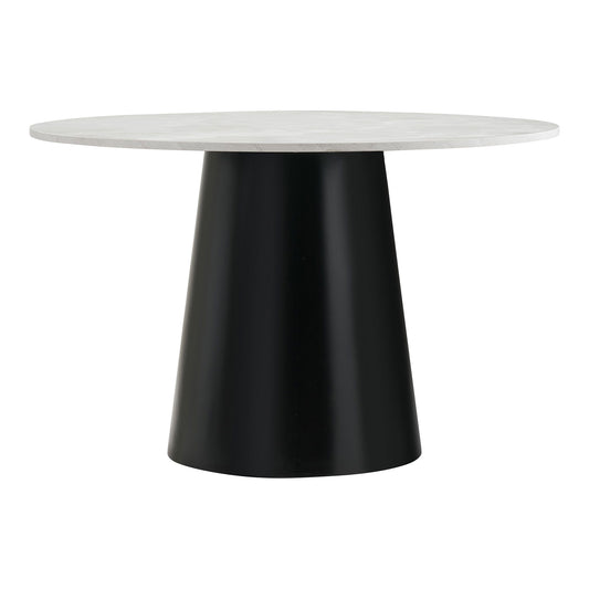  Masa de dining cu aspect marmura, gri, negru