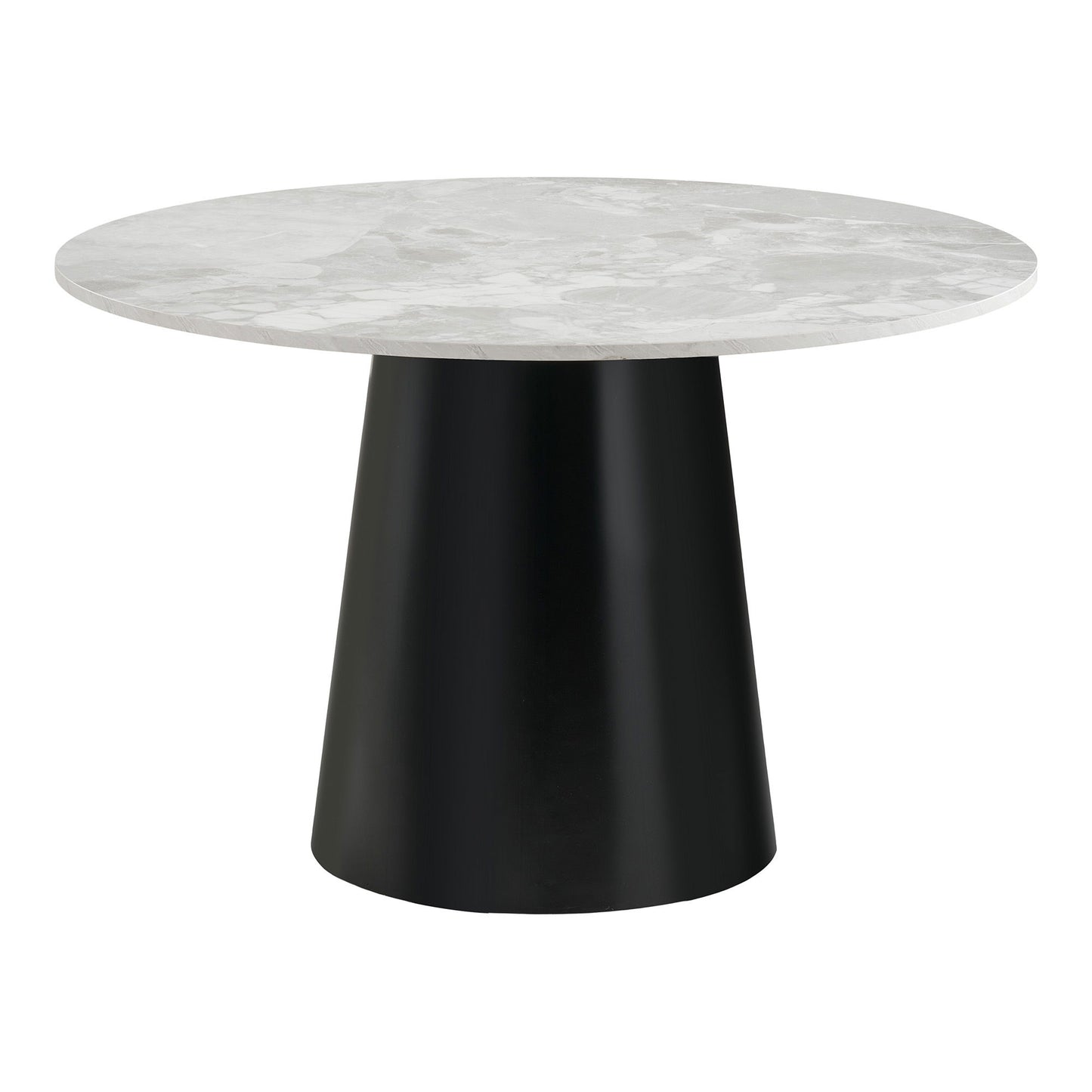  Masa de dining cu aspect marmura, gri, negru