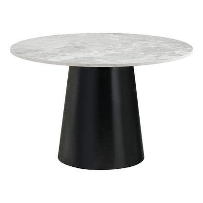  Masa de dining cu aspect marmura, gri, negru