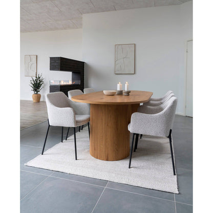 Masa de dining natur, in living