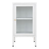 Dulap cu 1 usa de sticla, din otel alb Dalby 38x35x70 cm