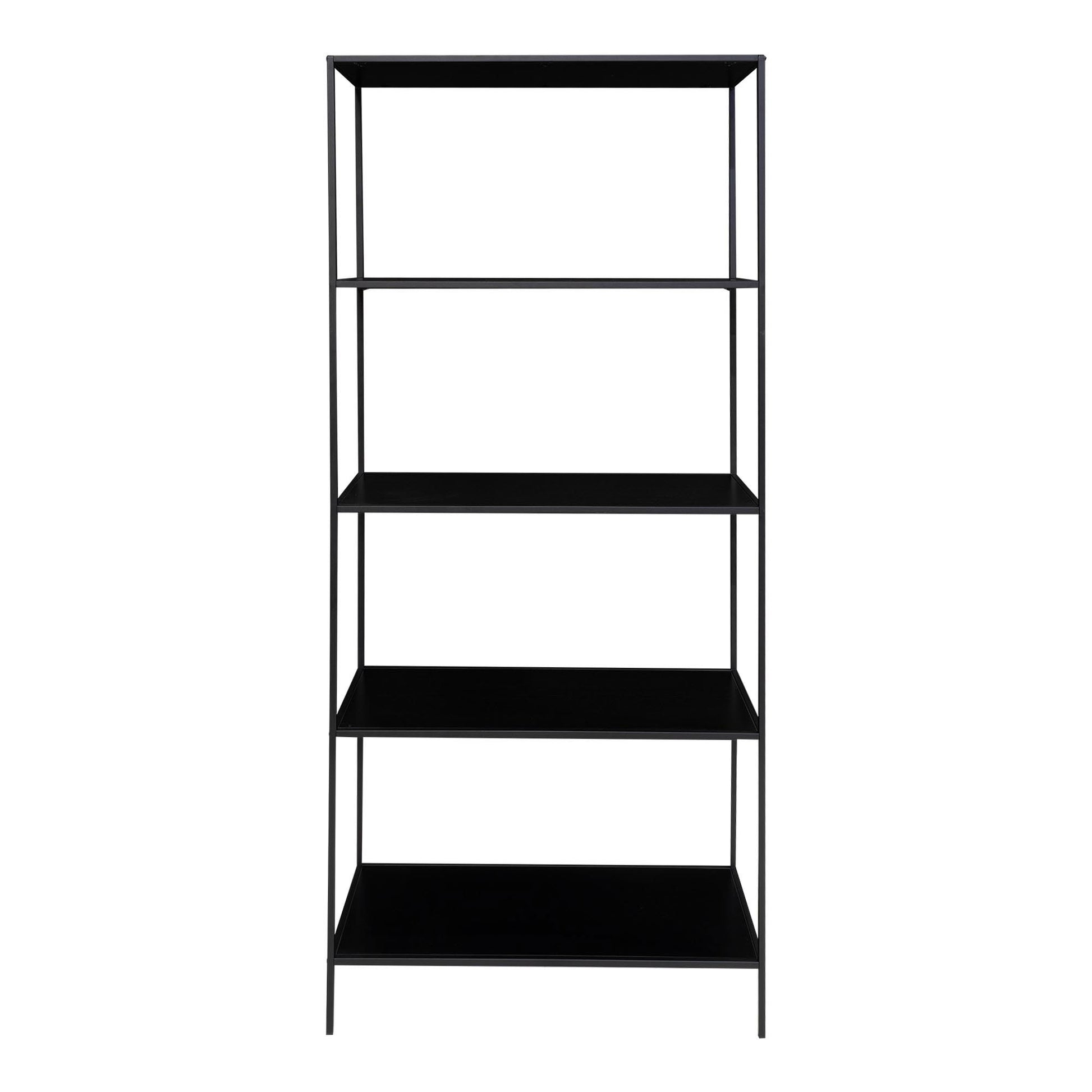 Etajera cu 5 rafturi, metal, negru