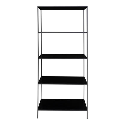 Etajera cu 5 rafturi, metal, negru