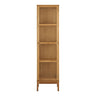 Vitrina din stejar Zamora cu 1 usa de sticla 40x47x180 cm
