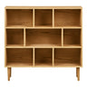 Biblioteca Oshawa din stejar 30x112x104,5 cm