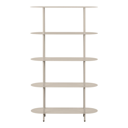 Rieti Etajera cu 5 rafturi, metal, nisipiu 31x90x150 cm