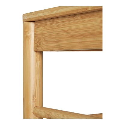 Suport pentru haine, cu banca din rachita, natur, detaliu