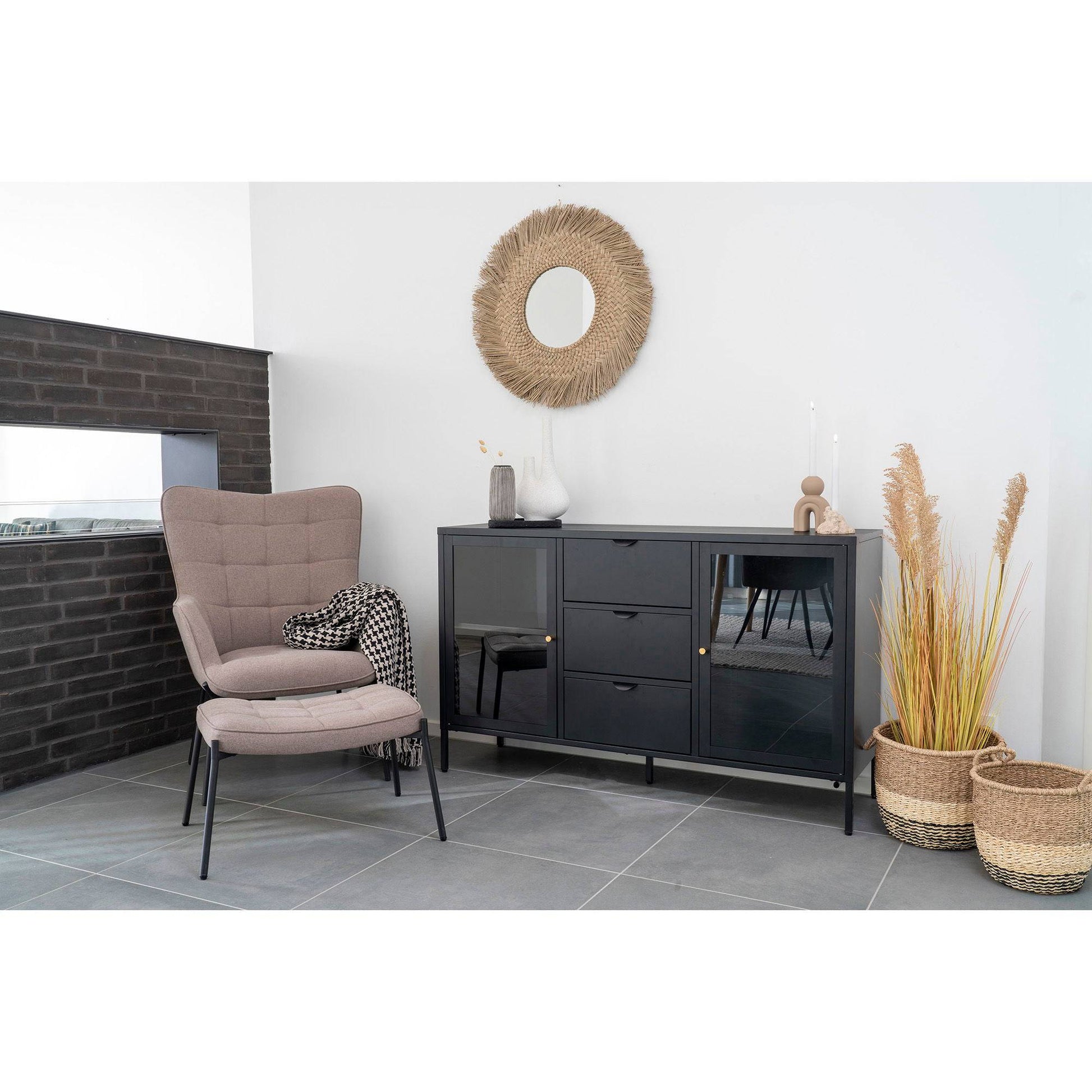  Pled negru/bej, in living