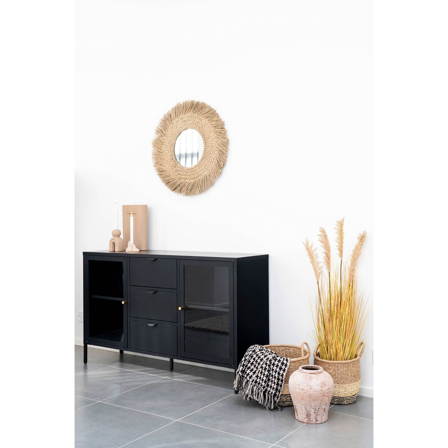  Pled negru/bej, in living