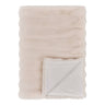 Patura decorativa Galena din blana artificiala, alb 130x180 cm
