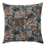 Perna cu imprimeu floral albastru/maro Blossom 45x45 cm