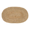 Covoras de usa Bombay din iuta impletita, natur, oval 50x80 cm