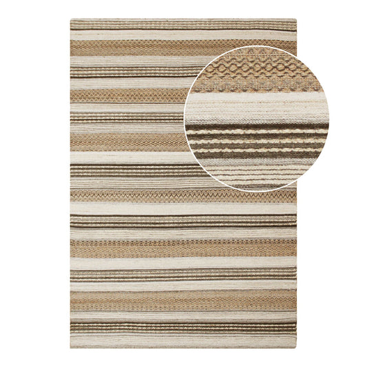 Morena Covor tesut manual, natur/gri 200x300 cm