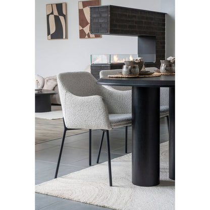 Covor tuftat manual maro deschis/ivoriu, in living