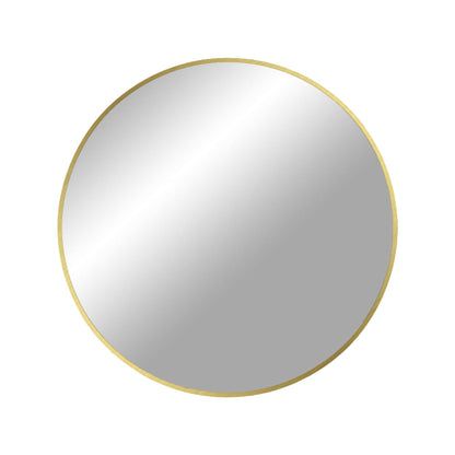 Oglinda cu rama din aluminiu, cu aspect de alama