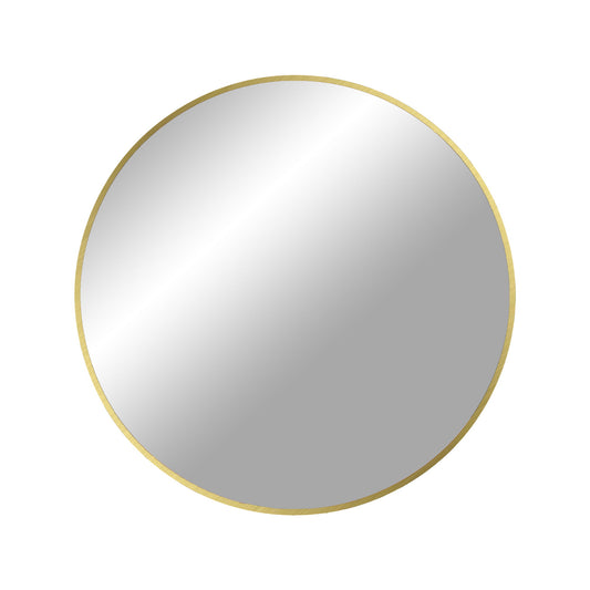 Oglinda cu rama din aluminiu, cu aspect de alama