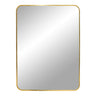 Oglinda cu rama din aluminiu aurie Madrid 50x70 cm