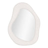 Oglinda cu rama acoperita in teddy alb Bosa 46,5x61 cm