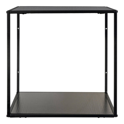 Raft suspendat, negru, rama neagra 