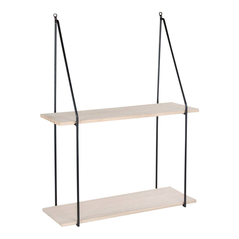 Set 2 rafturi suspendate,cu  rama neagra
