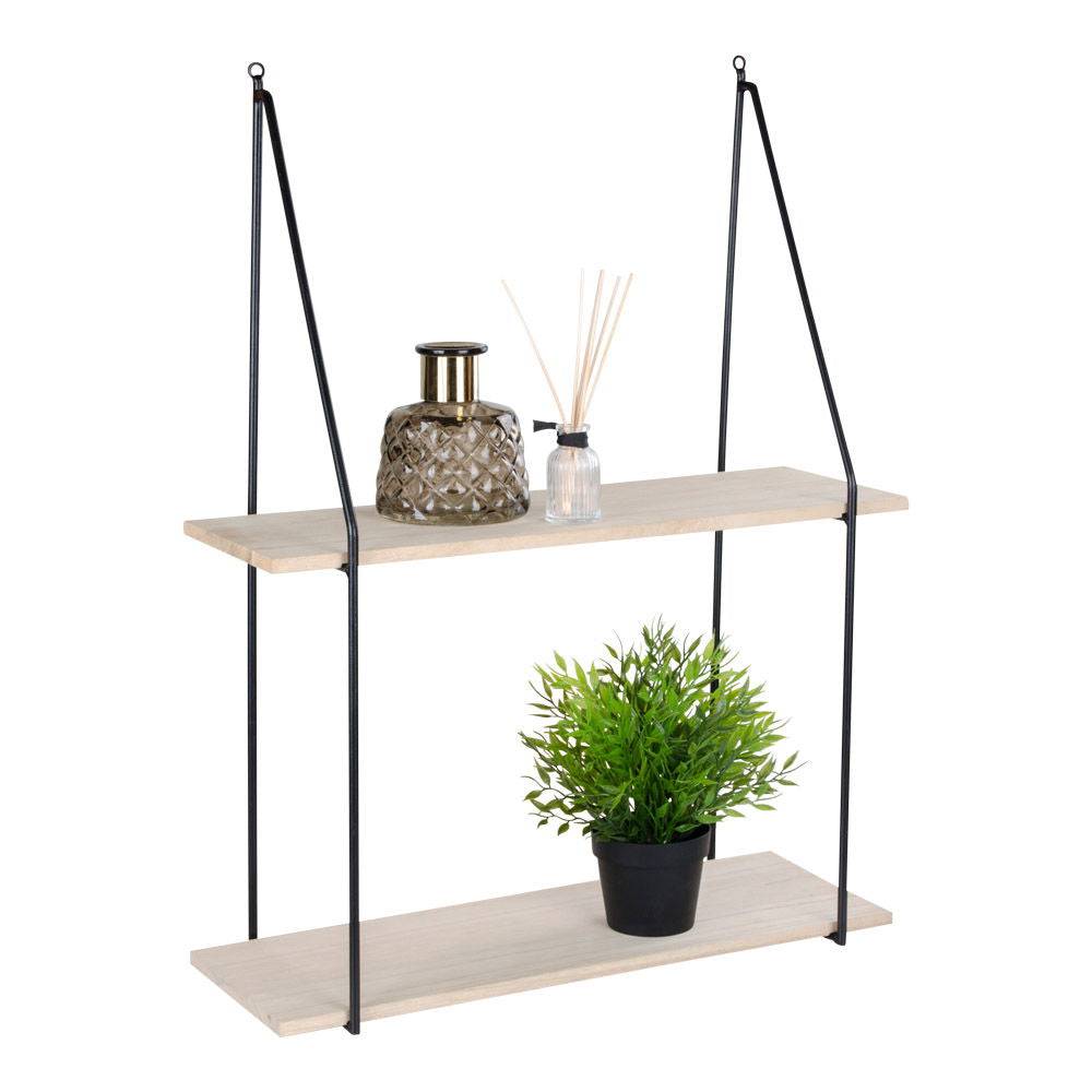 Set 2 rafturi suspendate, rama neagra