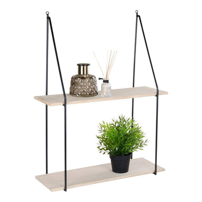 Set 2 rafturi suspendate, rama neagra