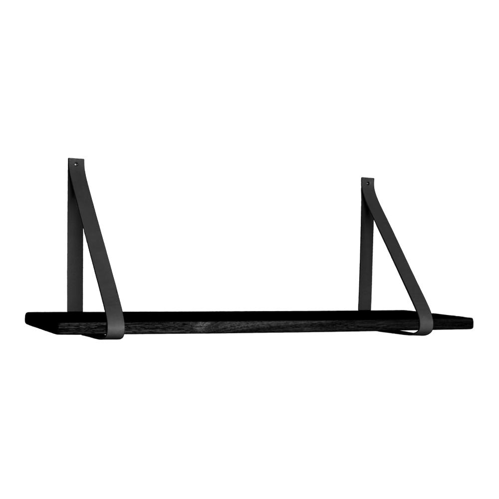 Raft negru, curele din piele neagra