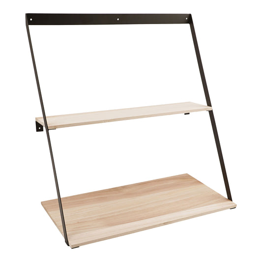Raft suspendat din otel, lemn de pin 