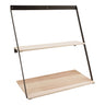 Raft suspendat din otel si lemn de pin Bern 50x21x52 cm