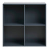 Raft suspendat din lemn vopsit, gri inchis Horne  69x30x69 cm