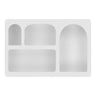 Raft suspendat din lemn alb Bryne 40x13x60 cm