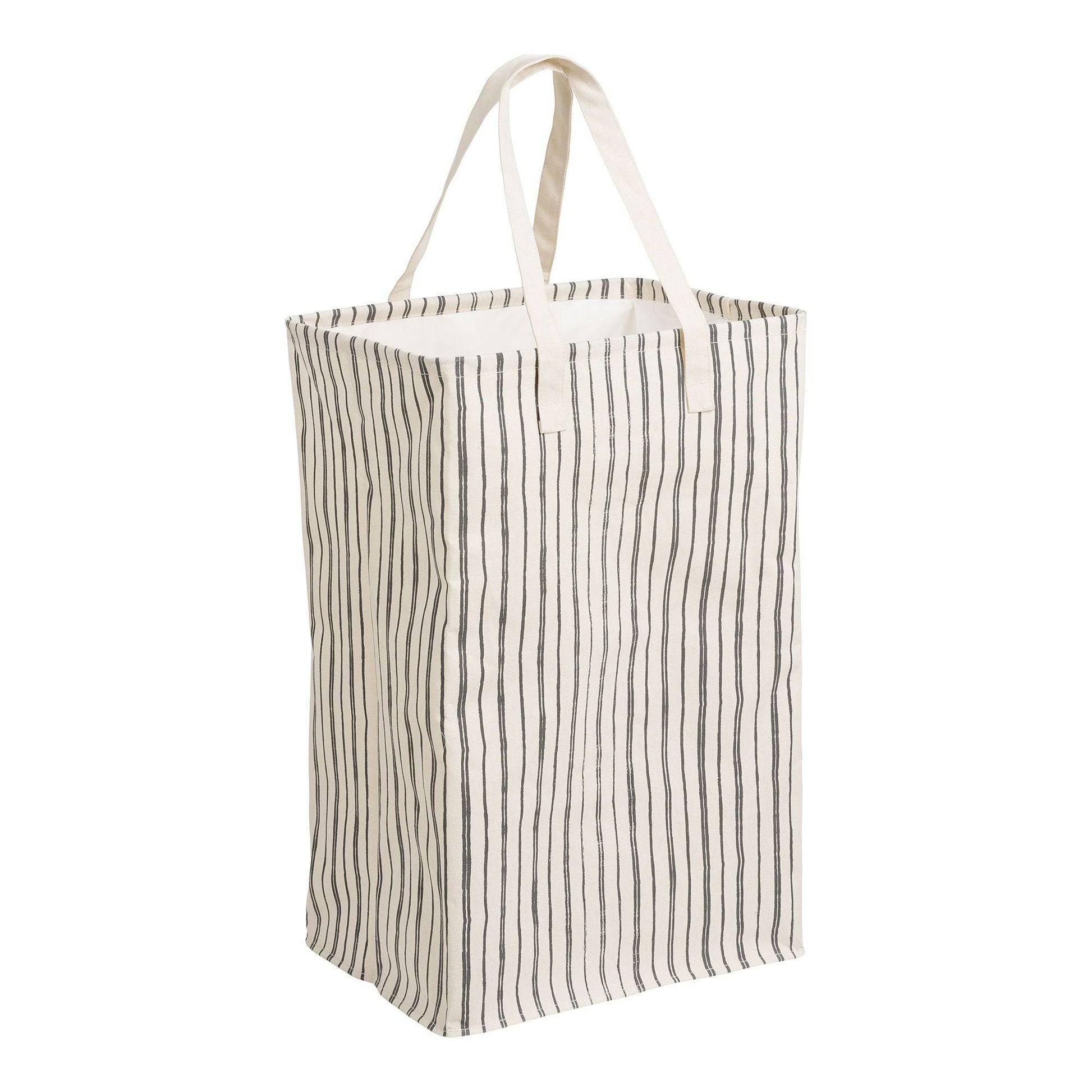 Cos de rufe, textil, bej/negru 
