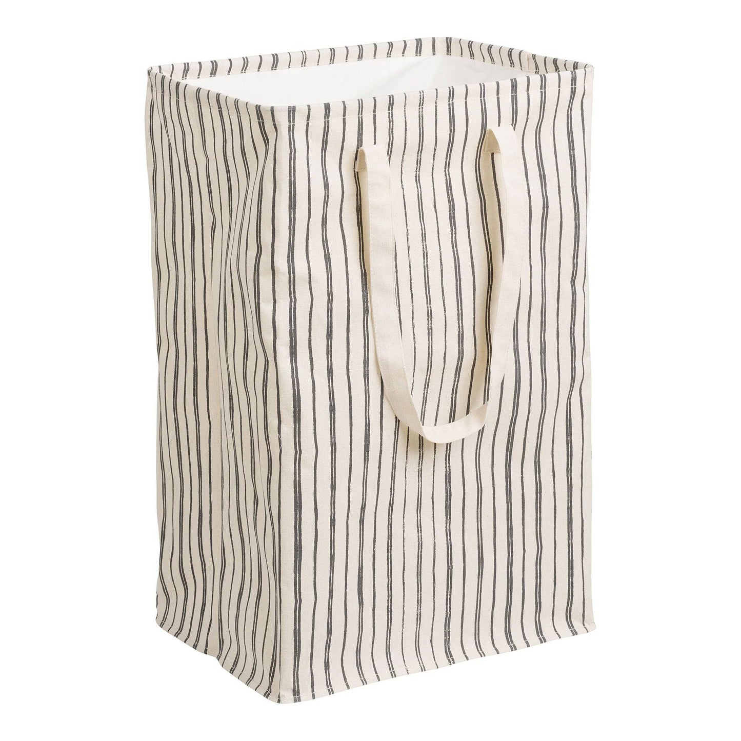 Cos de rufe, textil, bej/negru 
