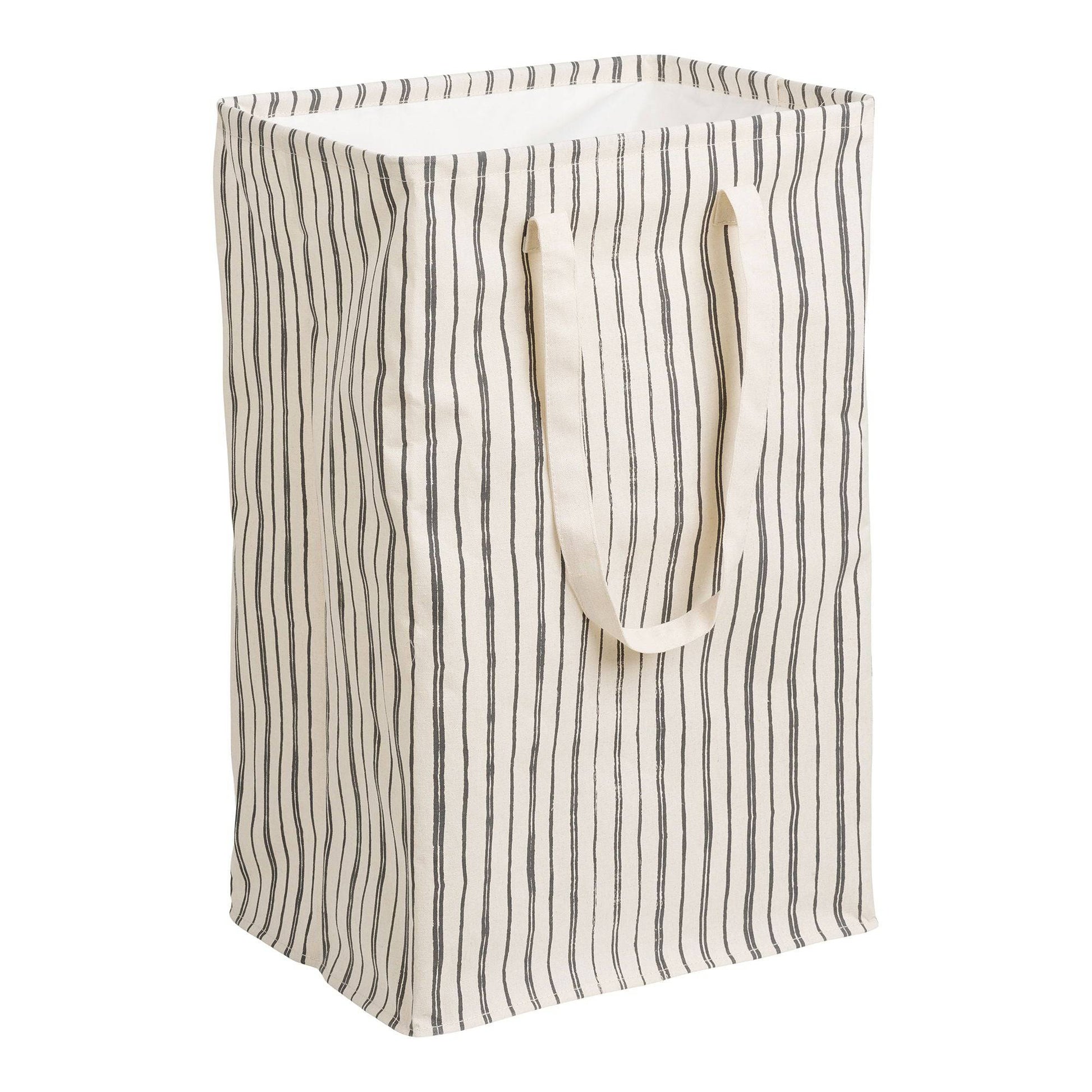 Cos de rufe, textil, bej/negru 