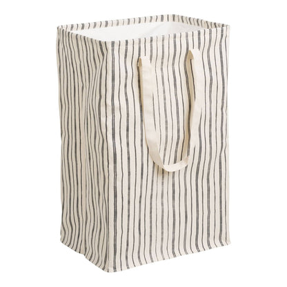Cos de rufe, textil, bej/negru 