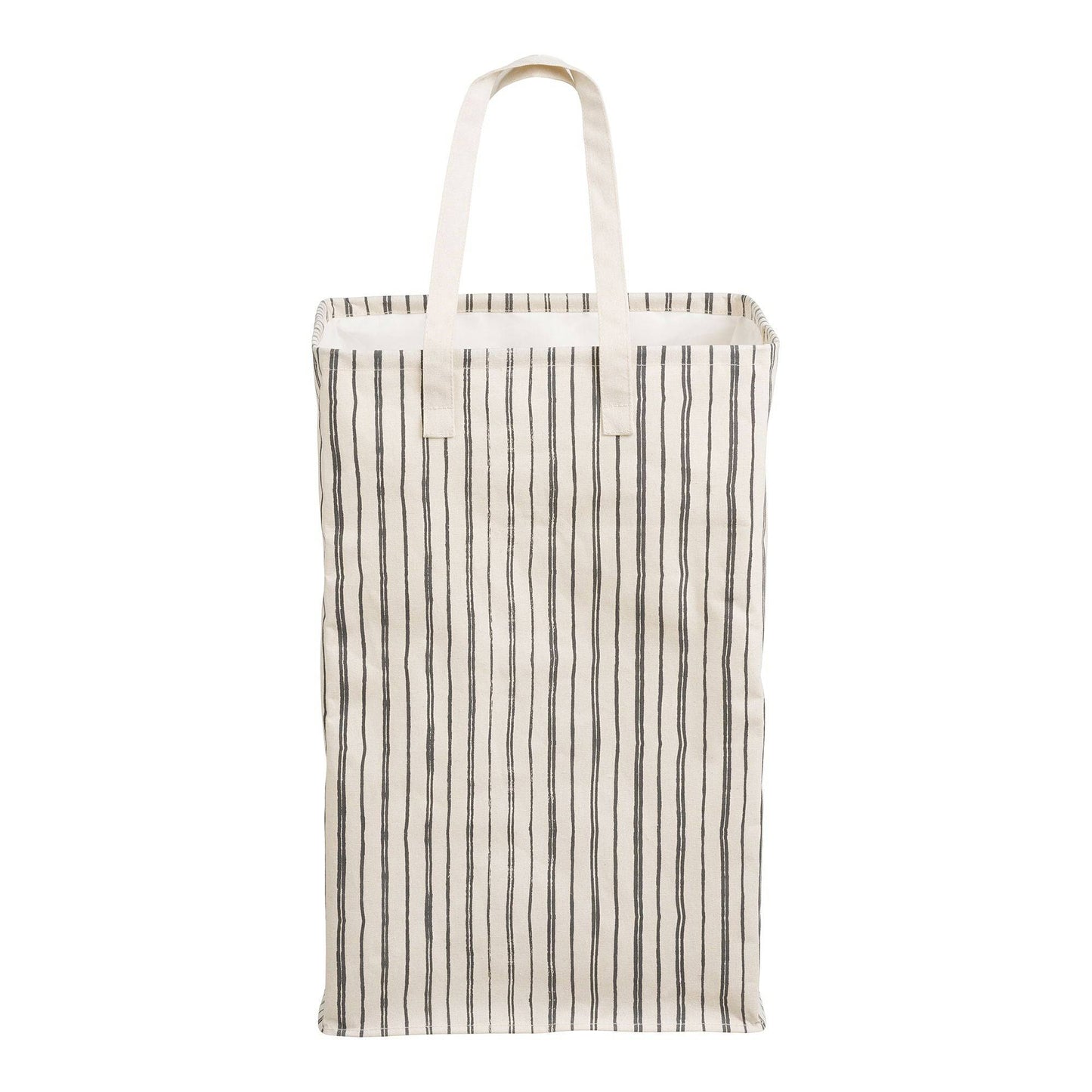 Cos de rufe, textil, bej/negru 