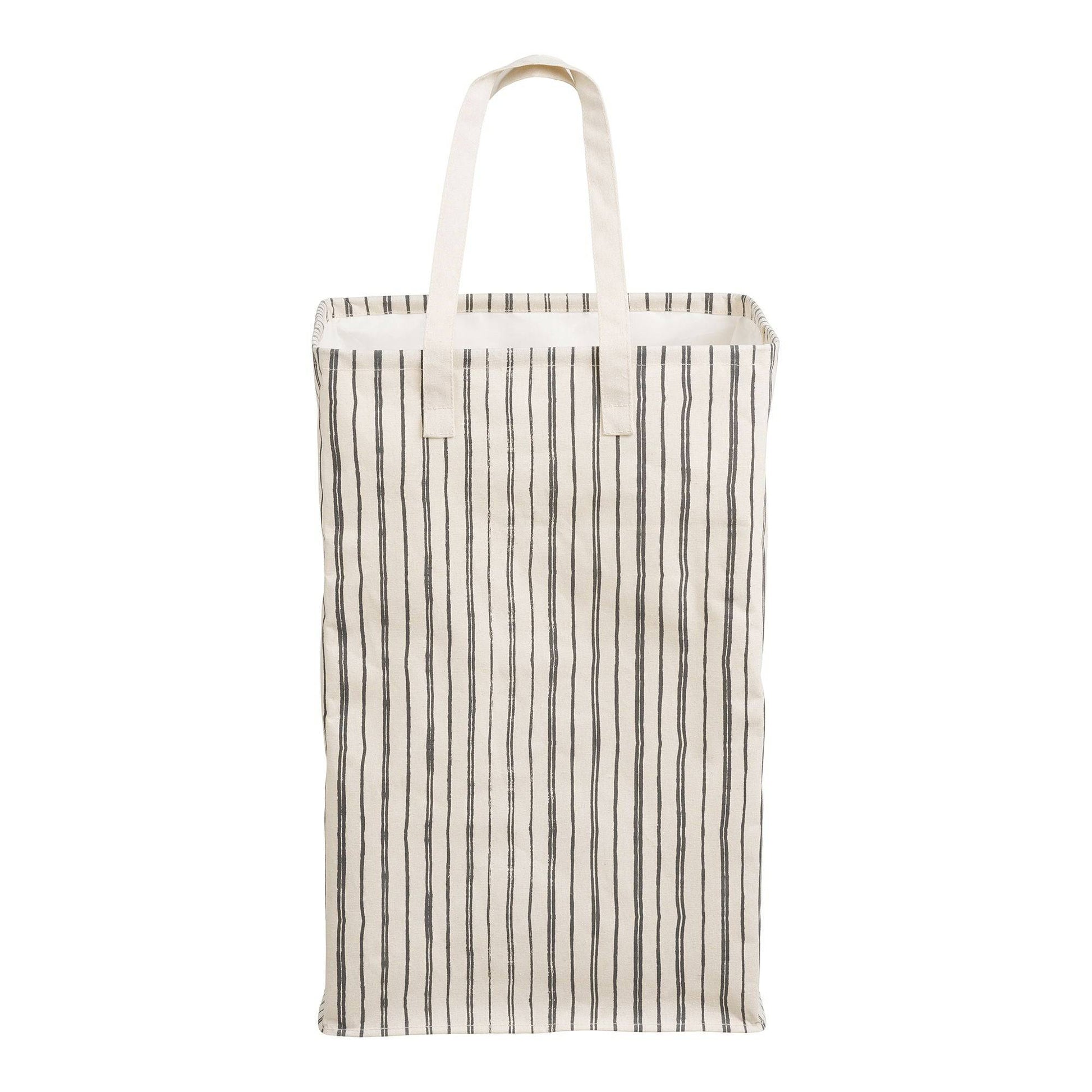 Cos de rufe, textil, bej/negru 